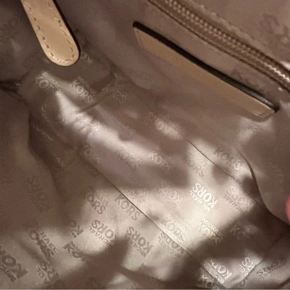 MICHAEL Michael Kors Metallic Gold Cindy Dome Satchel Bag